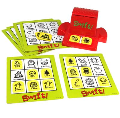 Chine Mots intéressants en plastique de jeux de carte de bingo-test de 100% apprenant pour des enfants à vendre