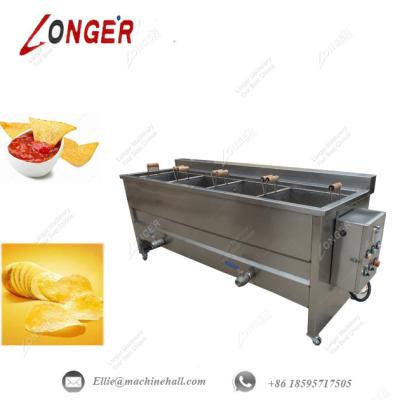 China Commercial Potato Chips Frying Machine|Automatic Potato Chips Fryer Equipment|Stainless Steel Potato Chips Fryer for sale