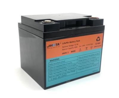 China Bateria de fosfato de ferro e lítio JHOTA Lifepo4 12,8 V 42 Ah bateria de armazenamento solar à venda