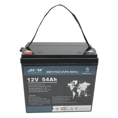 China IP55 Lithium Battery Lead Acid Replacement 54Ah 12.8V Deep Cycle Battery for sale