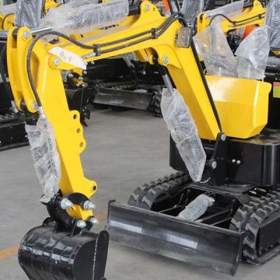 China Yellow 0.8 Ton Mini Excavator 800kg Small Compact Digging Equipment for sale