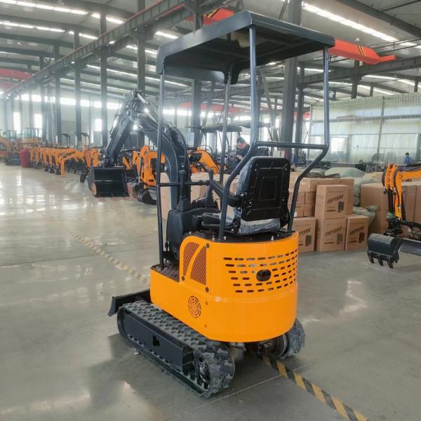 Quality Small Scale Construction Mini Digger One Ton Mini Excavator Adjustable Speed for sale