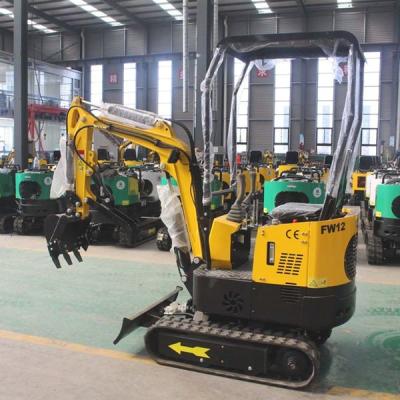 China Excavadora pequeña de 1 tonelada Micro Mini Excavadora 1000 kg Rendimiento de trabajo estable en venta