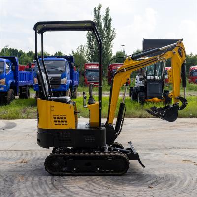 China Customized One Tonne Excavator Garden Mini Digger With Retractable Chassis for sale