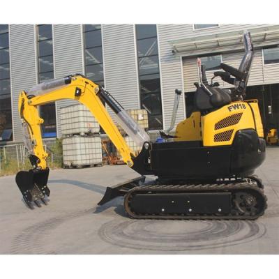 China CE EPA Yellow Mini Excavator Machine 1.7 Ton Digger For Ramming for sale