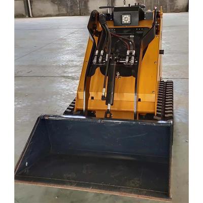 China Powerful Engine Walk Behind Farm Skid Steer Mini Compact Track Loader for sale