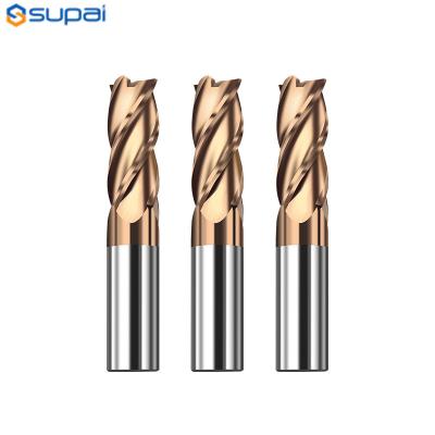 China Hrc55 Carbide End Mill 1-6mm 4 Flutes Metal Key Seat Face Router Bit Milling Cutter Alloy Coating Drill Bits Cnc Maching for sale