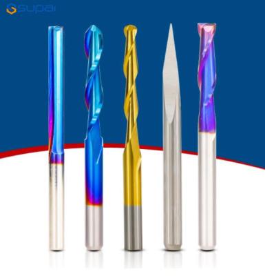 China Tungsten Steel End Mill 4 Flute Straight Endmill Cnc Profile Cutter End Milling Cutter D1-D20 For Stainless Steel Mil for sale
