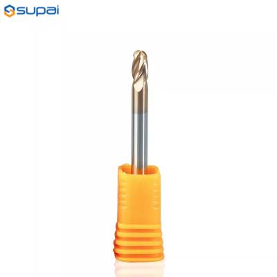 China HRC58 4 Flutes Ball Nose End Mill Metal Carving Milling Cutter Engraving For Copper Steel for sale