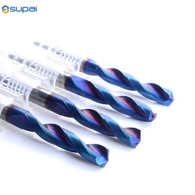 China High Precision 5 XD Tungsten Carbide Drill Bits Inner Coolant With Brazer Coating for sale