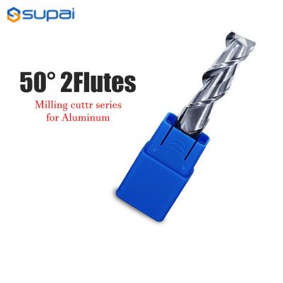 China 2Flutes Milling Cutters Tungsten Alloy End Mill Cnc End Milling Cutter Aluminum Milling Cutter For Aluminum And Wood for sale