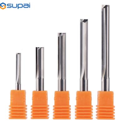 China 3.175mm 4mm 6mm 8mm Shank 2 Flute Tungsten Carbide End Mill CNC Router Bit Engraving Bit Straight Slot Milling Cutter for sale