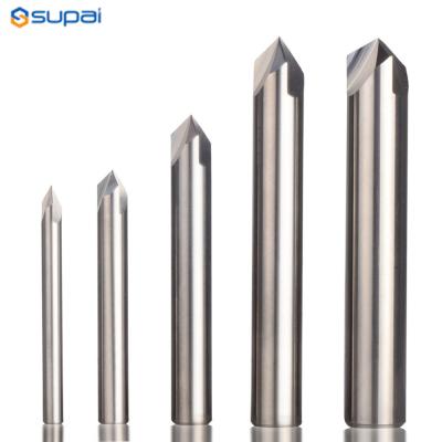 China Straight Shank Carbide End Mill 90 Degree For Deburring And Chamfrering for sale