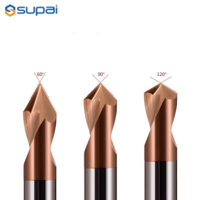 China Spotting Drills for Aluminum Tungsten Carbide Twist Drill Bits for CNC Cutting Tools for sale