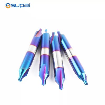 China Solid Carbide Center Drill Bit 30 60  90 120 Degree With Coating For Steel for sale