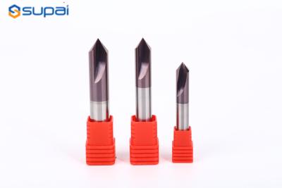 China Chamfer End Mill 90 Degrees 2-12mm 2 Flute Router Bit Carbide CNC Machine Milling Cutter for sale