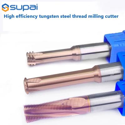 China High Hardness Efficient Carbide End Mill With Precision Threads Chip Removal Threading Cutter for sale