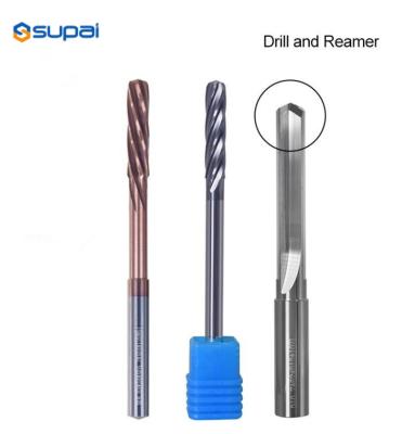 China Solid Carbide Chucking Machine Tapered Drill Straight Groove Reamer Tungsten Steel D10*45*90L*6T for sale