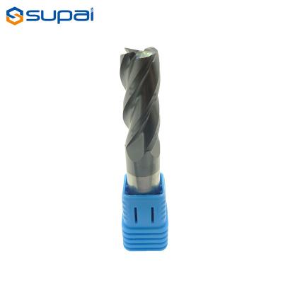 China High Precision Square End Mill 4 Flute Metal Cutting Tool Diameter 1-20mm for sale