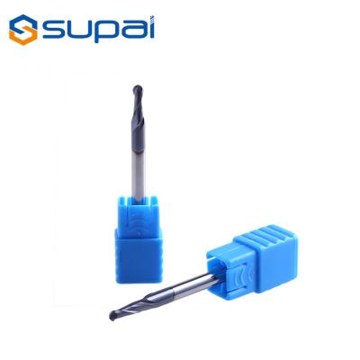 China HRC55 4 Flute Carbide Ball Nose End Mill Manufacturer In China for CNC Milling for sale