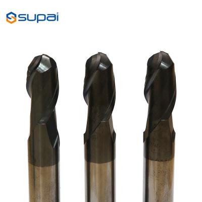 China 1-20mm Carbide Tapered Ball End Mills 100% Virgin Tungsten Carbide for sale