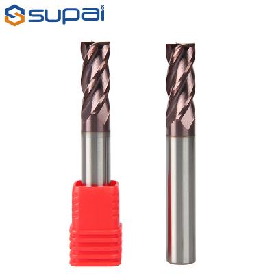 China 1-20mm Solid Carbide 1 MM End Mill Cutter 4 Flute TiAlN Coating Feature Standart Boy Performans Freze (Chatter) for sale