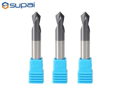 China High Hardness Carbide Twist Drill Bit / 4 Flute Center Drill 30 Degree for sale