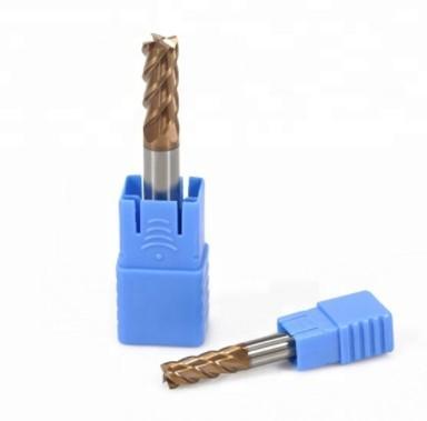 China 8X60mm Carbide 4 Flutes Coated CNC Milling Cutter Straight Shank Cutter for sale