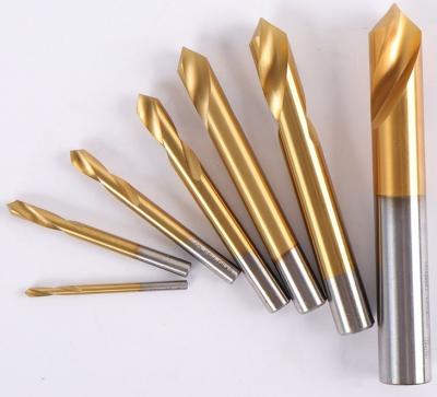 China 90 Degree Carbide End Mill Countersink Chamfer Drill Bits Center Spotting Titanium Cobalt for sale