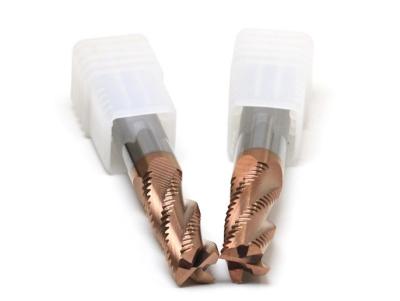 China High Speed Cutting Bits 3 / 4 Flutes Solid Carbide Rough Cut End Mill Tools for sale