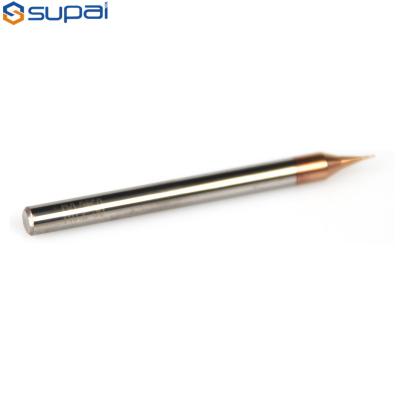 China Metal Working Carbide Micro Grain End Mills Long Working Life TiAlN Coating 0.2mm 0.4mm for sale
