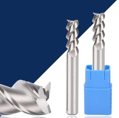China Moinho de extremidade de aço de alta velocidade do HSS do cortador de 3 flautas com cobalto à venda