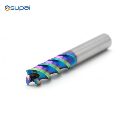 China Solid Carbide End Mill CNC Milling Cutter With DLC Coating  For Aluminum Wood Working for sale