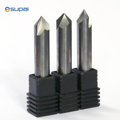 China Coating Carbide Chamfer End Mill Cutters 60 Degree Angle for sale