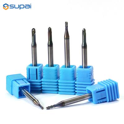 China Longneck Square Carbide Ball Nose End Mill For Copper Electrode for sale