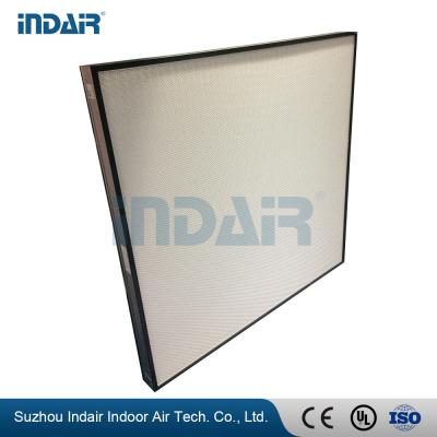 China Alumiunm Frame Clean Room HEPA Filters , Mini Pleat HEPA Filter With HV Fiberglass for sale