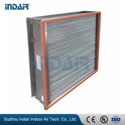China H13 Heat-Resistant Clean Room HEPA Filters , HEPA Air Filter 450Pa Final Pressure Drop for sale