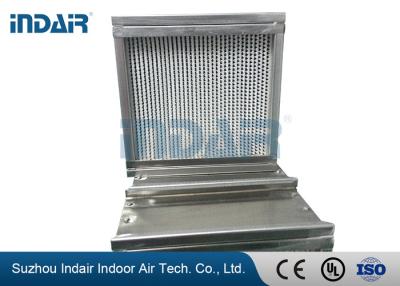 Chine Matériel profondément plissé d'aluminium du filtre 610*610mm du mastic HEPA de polyuréthane à vendre