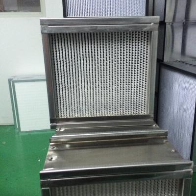 China Durable Heat Resistant Terminal HEPA Filter H14 High Efficiency AL Separator for sale