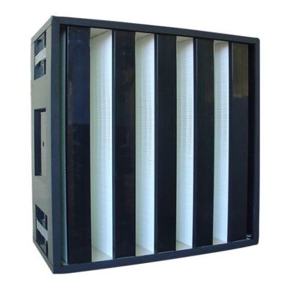 China H14 SUS Frame V Cell Terminal HEPA Filter For HVAC System for sale