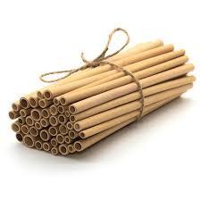 China Drinking Reusable Bamboo Straws Biodegradable 150mm Length 7mm Diameter for sale