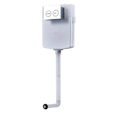 China Low Noise Level Adjustable Water Level In Wall Cistern with Rectangular Shape for sale