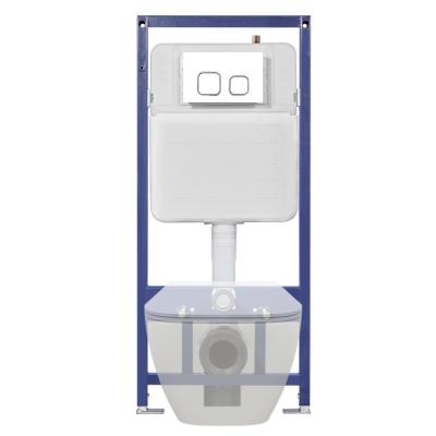 中国 White Low Level Concealed Cistern With Diaphragm Flush Valve And Cable Flush Mechanism 販売のため