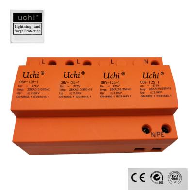 China 35mm DIN Rail Mounting 25kA Surge Protector Device With PBT Plastic Housing for sale