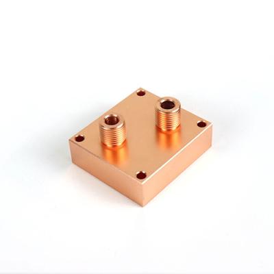 China Copper Medical Friction Welding Stir Water Cooling Plate Block FSW for sale