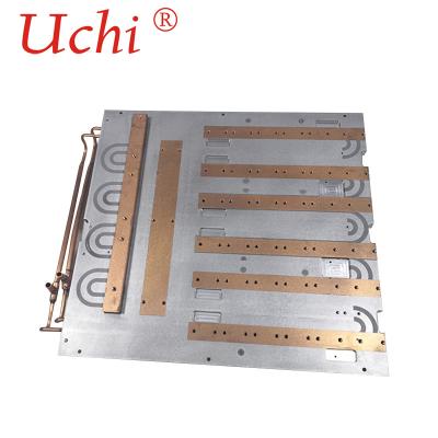 China Copper Water Tube Laser Equipment Cold Plate , CNC Machined Chill Plate for sale