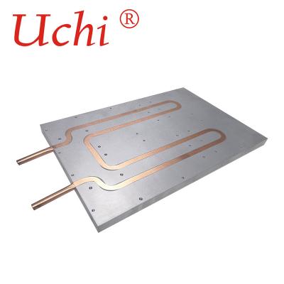 China Heat Pipe Pressed Liquid Cooling Plate , Laser Equipment Chill Plate for sale