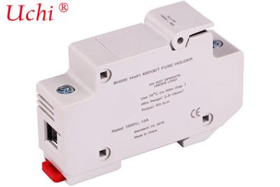 中国 IEC60269 GB13539 10KA BH200 14x51mmのAF74ヒューズのブロックのホールダーDC 15のAmpsの1500V 販売のため