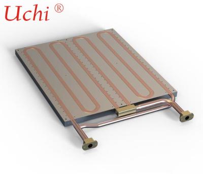 中国 熱冷却プレート エポキシ接着処理を施した銅管液体コールドプレート 販売のため
