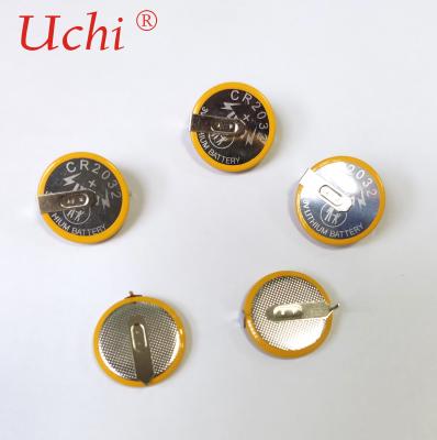 China Batería de la célula de la moneda del botón del litio para la batería de litio del botón de la pila del reloj 3V Li-MnO2 en venta